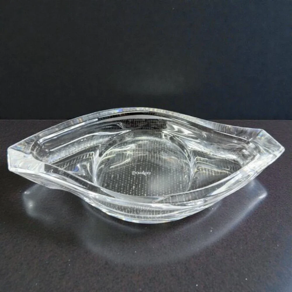 Orrefors Crystal Glass Candleholder Wave Horizon Marquis Paisley‎ Sweden Single